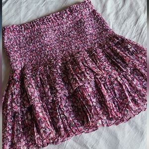 Isabel Marant Étoile Naomi Smocked Mini Skirt sz FR40